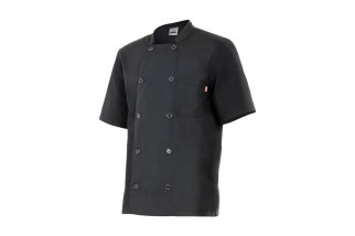 CHAQUETA COCINA M C Negro Foto