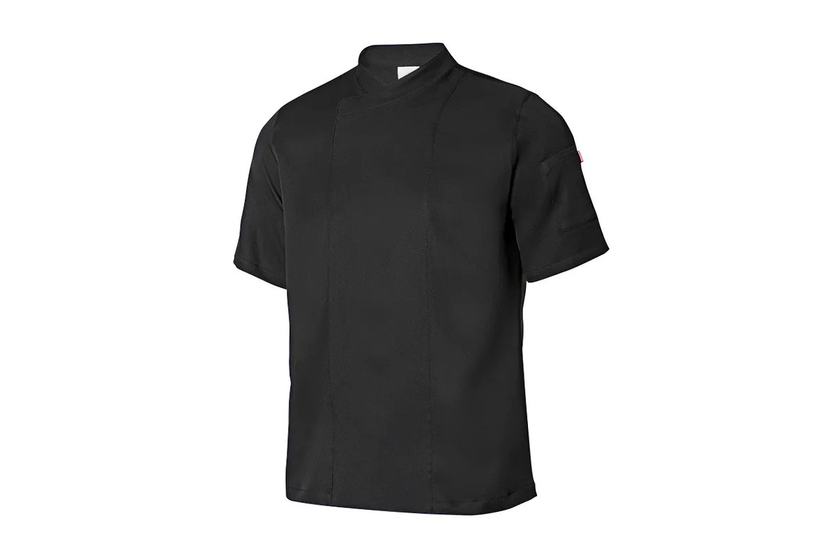 CHAQUETA COCINA MICROFIBRA M C Negro Foto