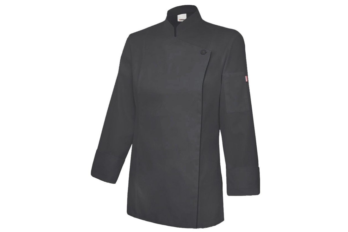 CHAQUETA COCINA ML MUJER Negro Foto