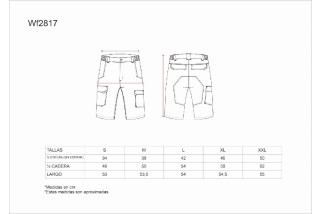 BERMUDA MULTIBOLSILLOS FUTURE WF2817 Gris Medio Foto