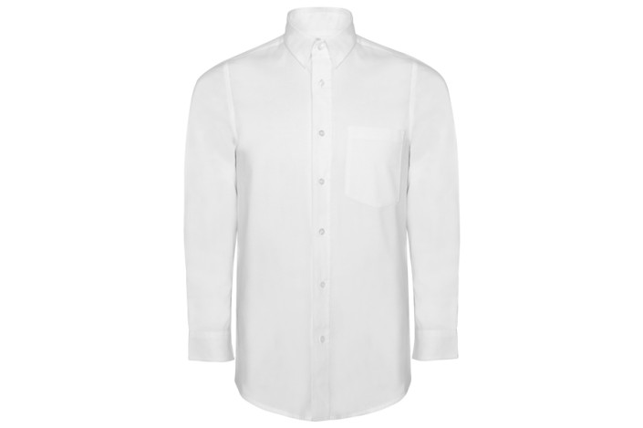 CAMISA OXFORD MANGA LARGA CON BOLSILLO Blanco Foto