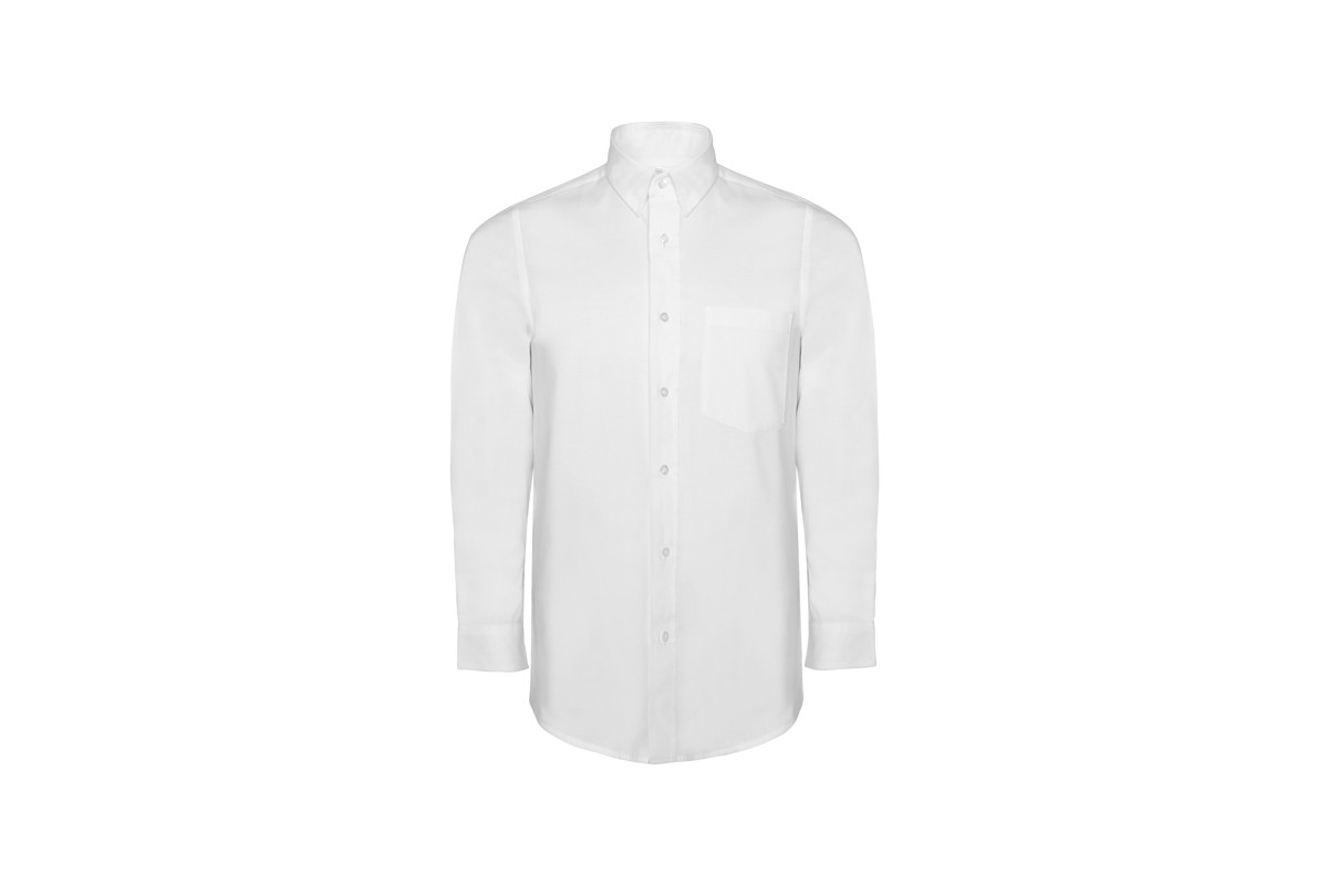 CAMISA OXFORD MANGA LARGA CON BOLSILLO Blanco Foto