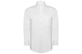 CAMISA OXFORD MANGA LARGA CON BOLSILLO Blanco Foto