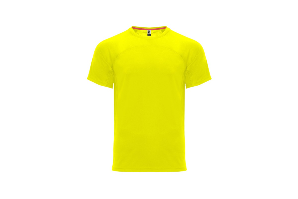 CAMISETA MANGA CORTA TECNICA DEPORTIVA Amarillo A.V. Foto