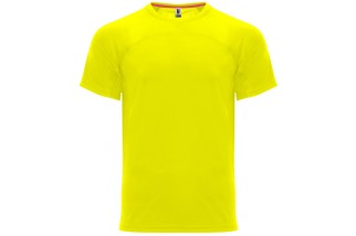 CAMISETA MANGA CORTA TECNICA DEPORTIVA Amarillo A.V. Foto