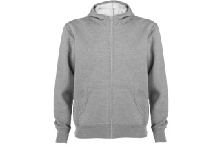 SUDADERA CREMALLERA ENTERA Gris Claro Foto