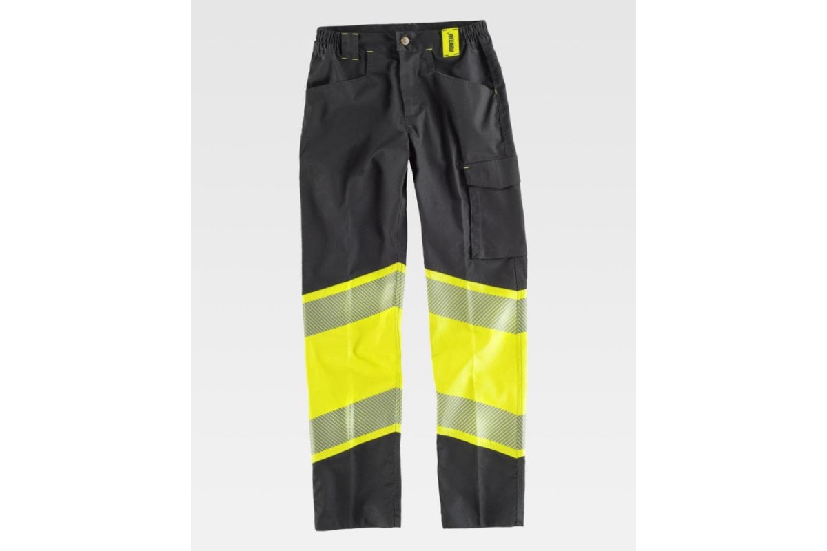 PANTALÓN MULTIBOLSILLOS COMBINADO A.V. C2718 Negro/Amarillo A.V. Foto