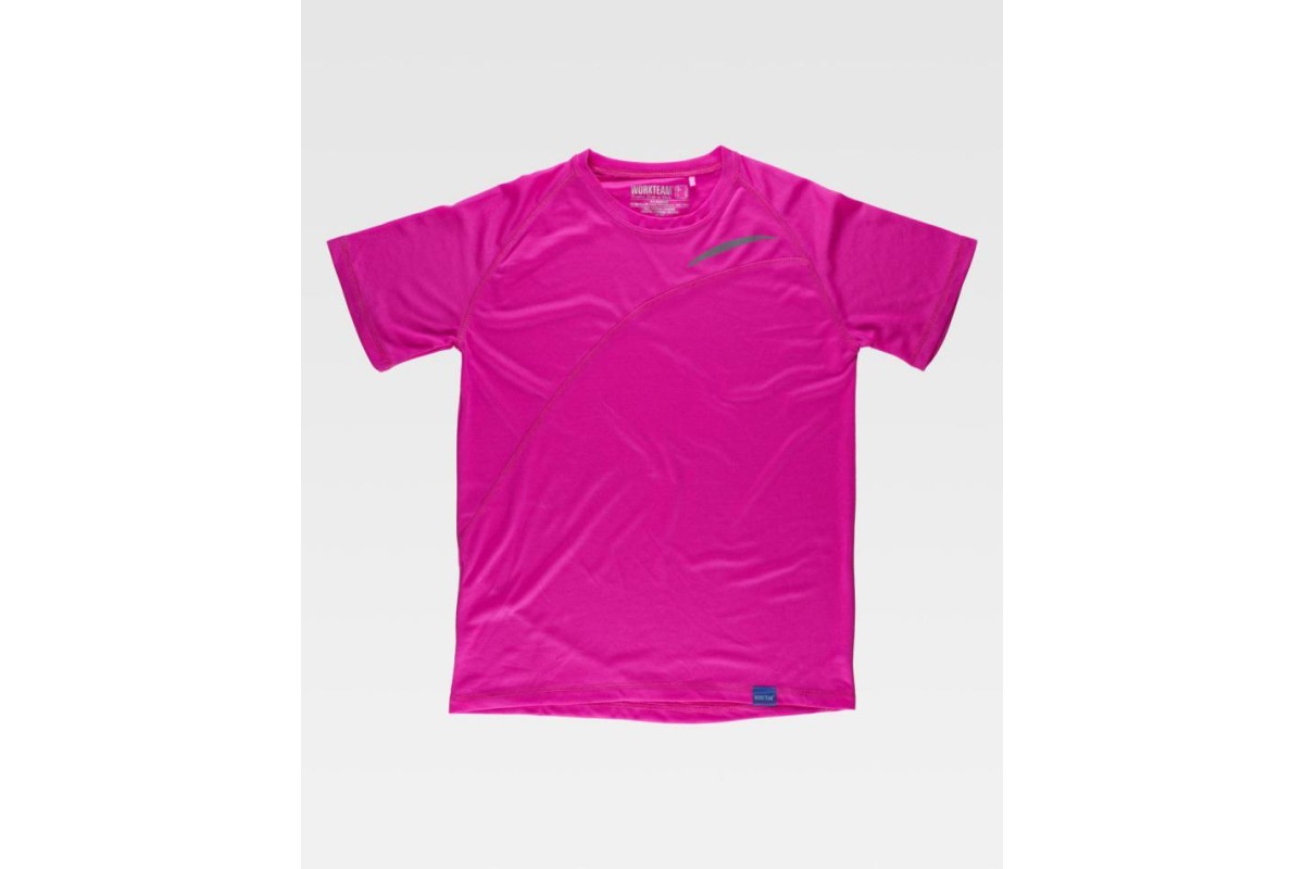 CAMISETA MANGA CORTA TÉCNICA FLÚOR S6610 Rosa Foto