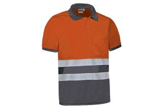 POLO ALTA VISIBILIDAD MANGA CORTA DELAWARE Naranja A.V. Foto