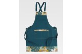 DELANTAL CON PETO ESTAMPADO COMBINADO M758 Verde militar Foto