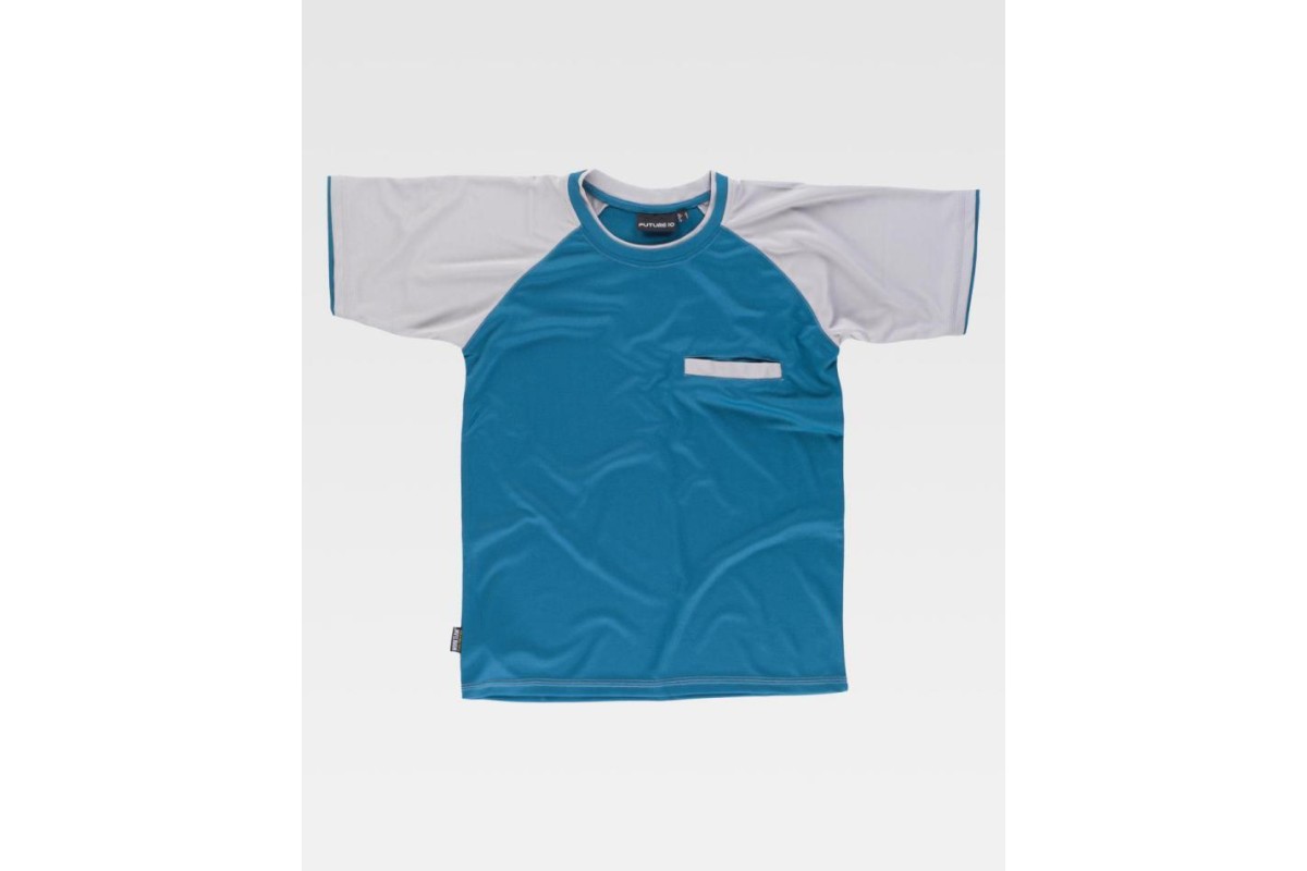 CAMISETA COMBINADA FUTURE WF1016 Azul azafata Foto CAMISETA COMBINADA FUTURE WF1016 Azul azafata Foto