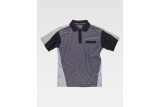 POLO COMBINADO WF5855 Gris Oscuro Foto