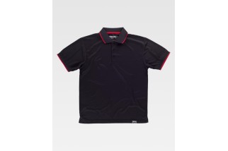 POLO MANGA CORTA UNISEX S6540 Negro Foto
