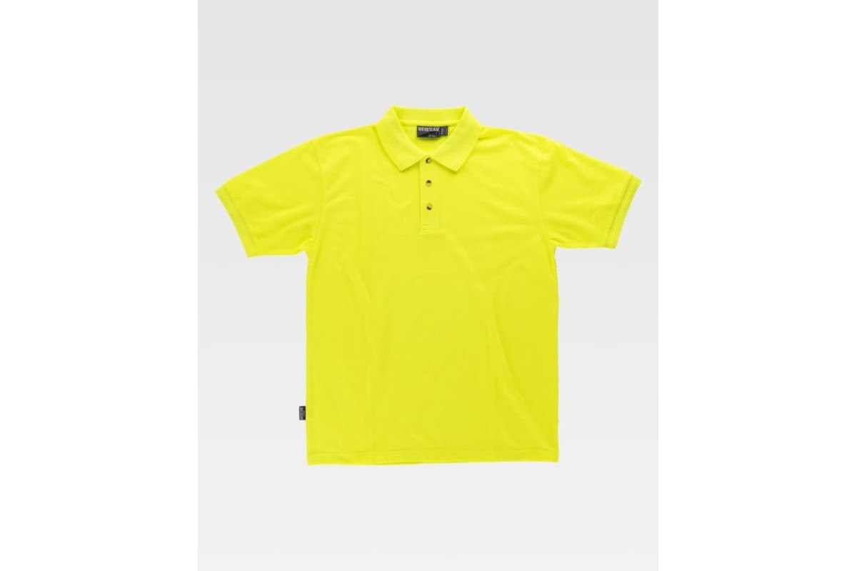POLO MANGA CORTA SIN BOLSILLO Amarillo A.V. Foto