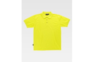 POLO MANGA CORTA SIN BOLSILLO Amarillo A.V. Foto