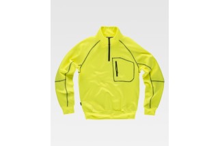 SUDADERA CUELLO ALTO C9810 Amarillo A.V. Foto