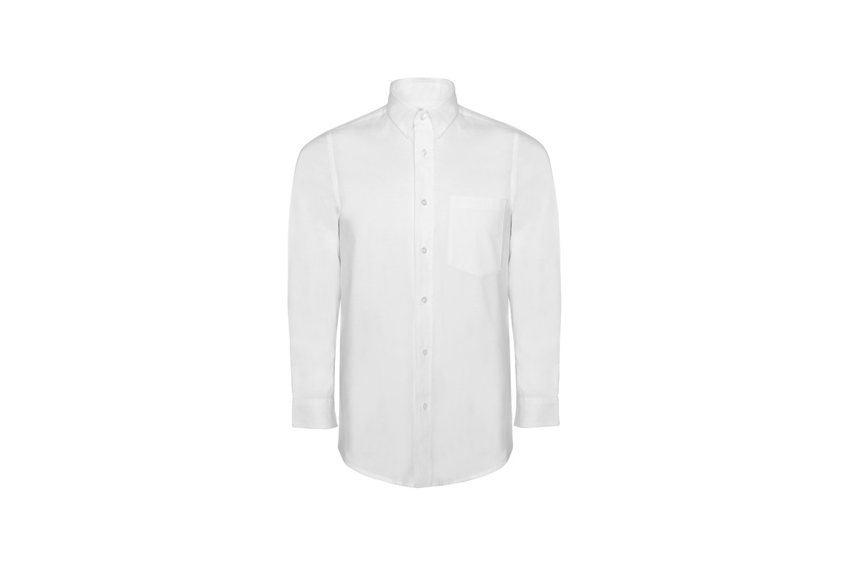 CAMISA OXFORD MANGA LARGA CON BOLSILLO Blanco Foto