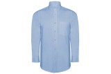 CAMISA OXFORD MANGA LARGA CON BOLSILLO Celeste Foto