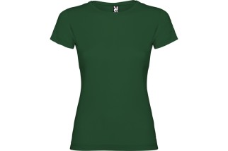 CAMISETA ENTALLADA MANGA CORTA ALGODÓN Verde botella Foto