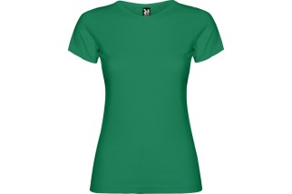 CAMISETA ENTALLADA MANGA CORTA ALGODÓN Verde Kelly Foto