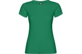 CAMISETA ENTALLADA MANGA CORTA ALGODÓN Verde Kelly Foto