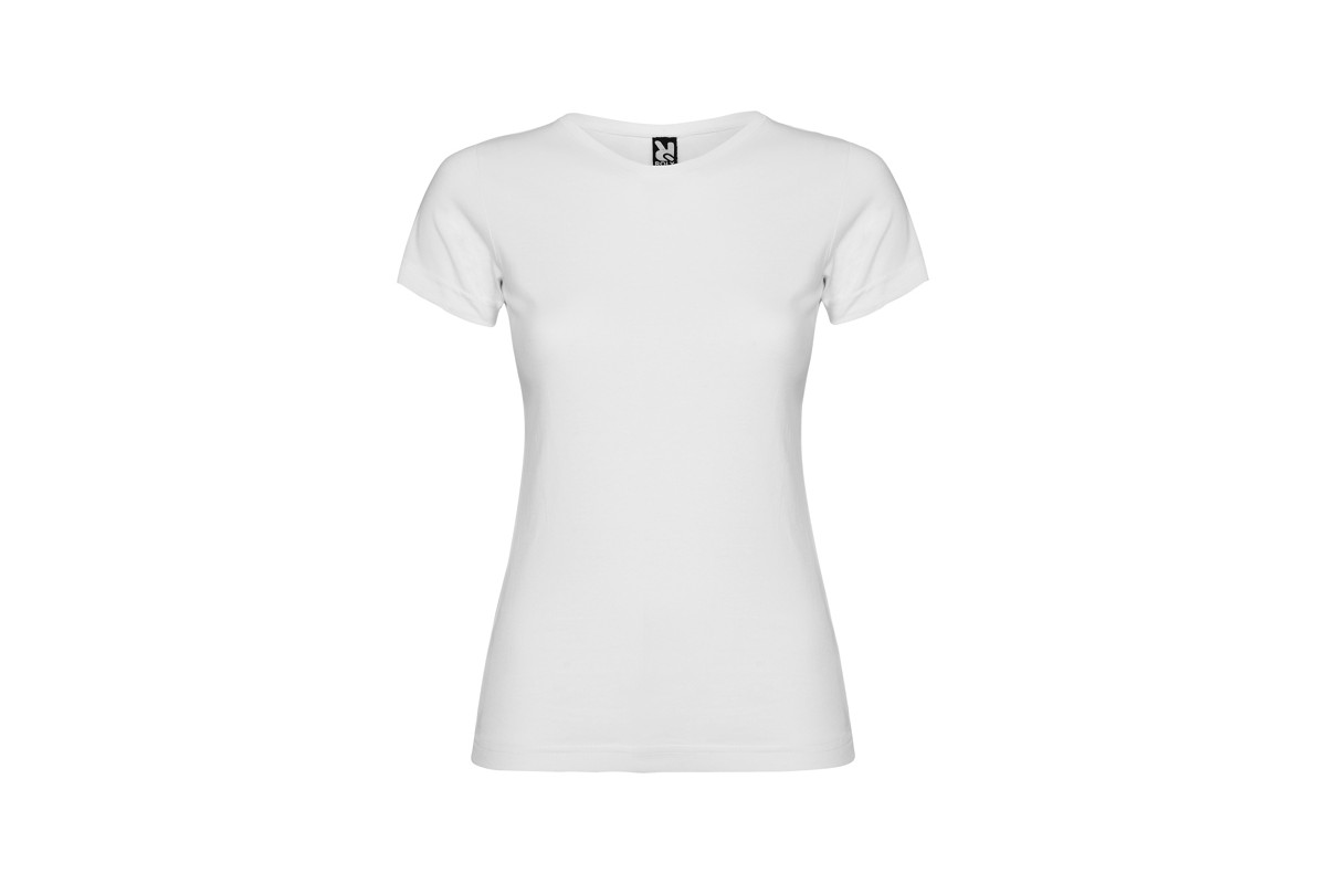 CAMISETA ENTALLADA MANGA CORTA ALGODÓN Blanco Foto