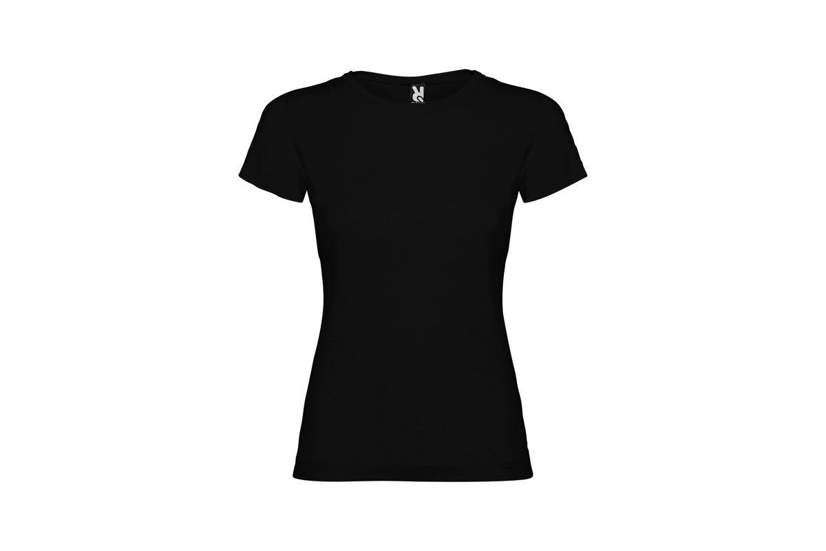 CAMISETA ENTALLADA MANGA CORTA ALGODÓN Negro Foto
