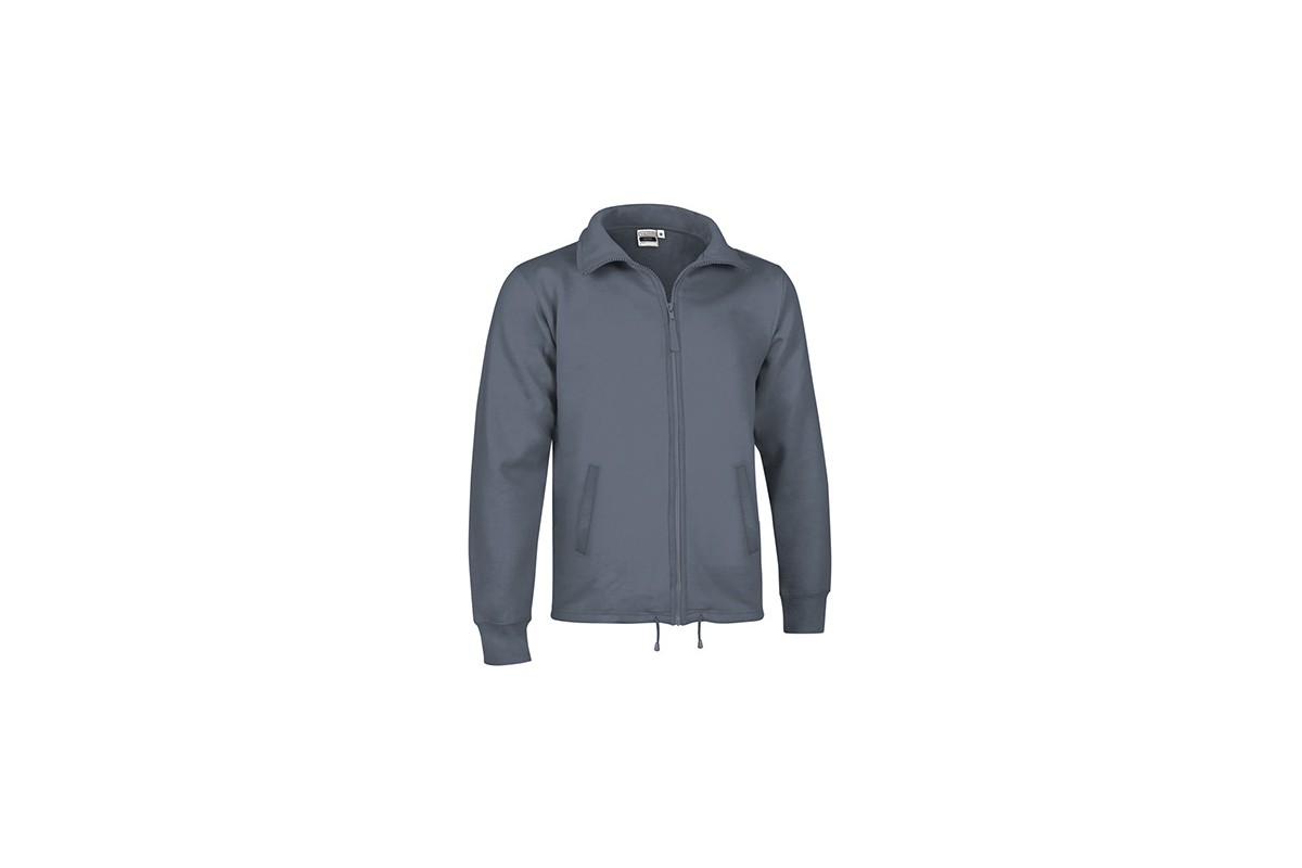 SUDADERA CREMALLERA ENTERA Gris Oscuro Foto