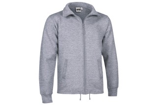 SUDADERA CREMALLERA ENTERA Gris Claro Foto