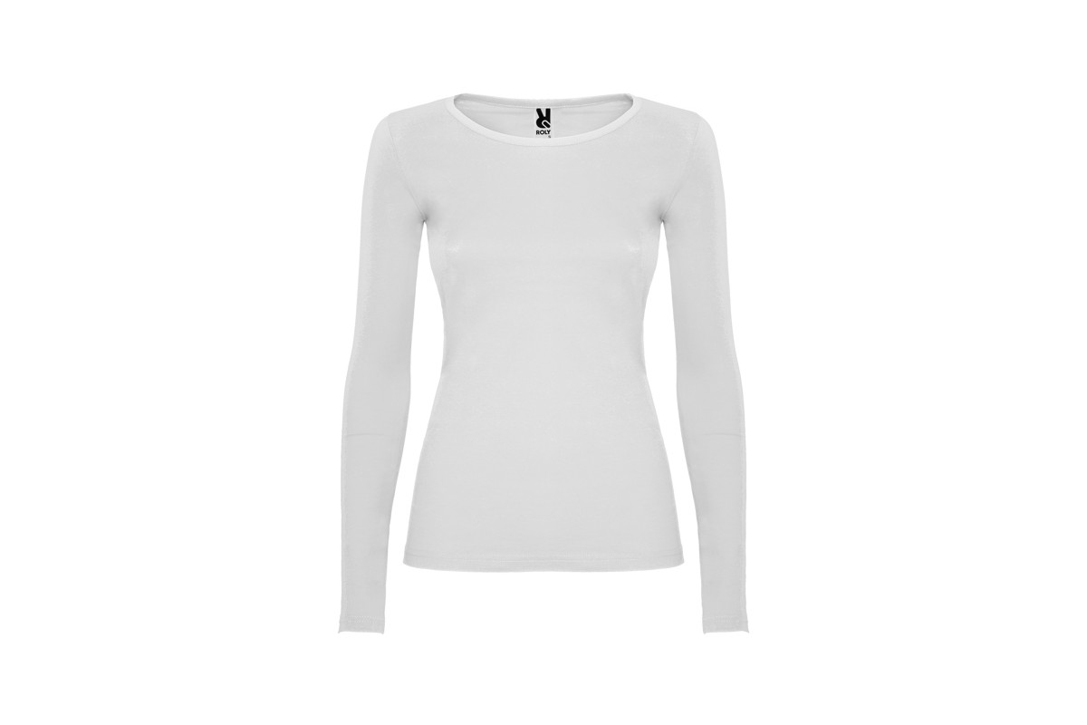 CAMISETA MANGA LARGA ALGODÓN MUJER Blanco Foto