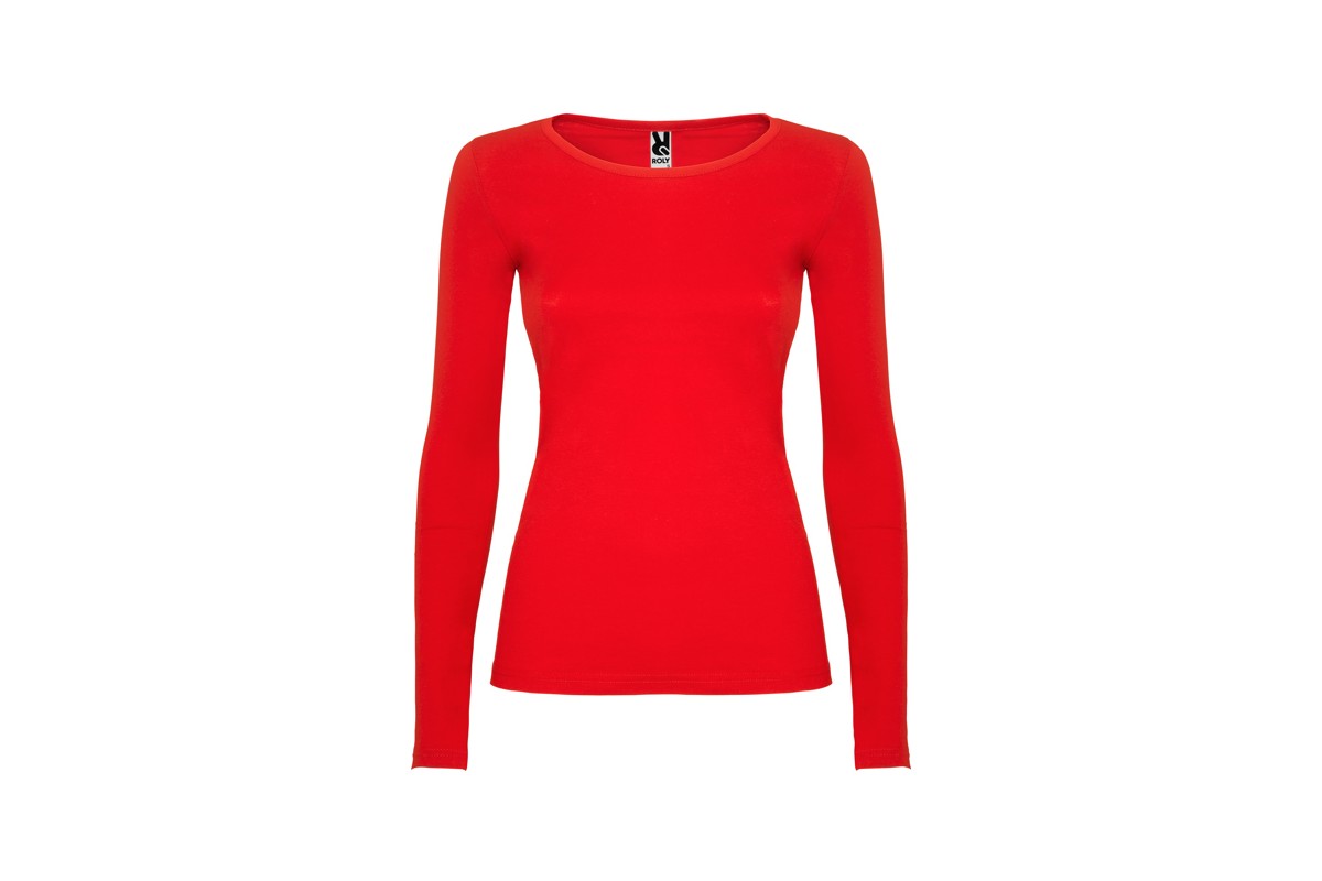 CAMISETA MANGA LARGA ALGODÓN MUJER Rojo Foto