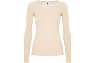 CAMISETA MANGA LARGA ALGODÓN MUJER Beige Foto