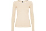 CAMISETA MANGA LARGA ALGODÓN MUJER Beige Foto
