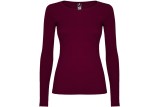 CAMISETA MANGA LARGA ALGODÓN MUJER Granate Foto