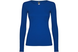 CAMISETA MANGA LARGA ALGODÓN MUJER Azul royal Foto