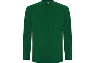 CAMISETA MANGA LARGA ALGODÓN Verde botella Foto
