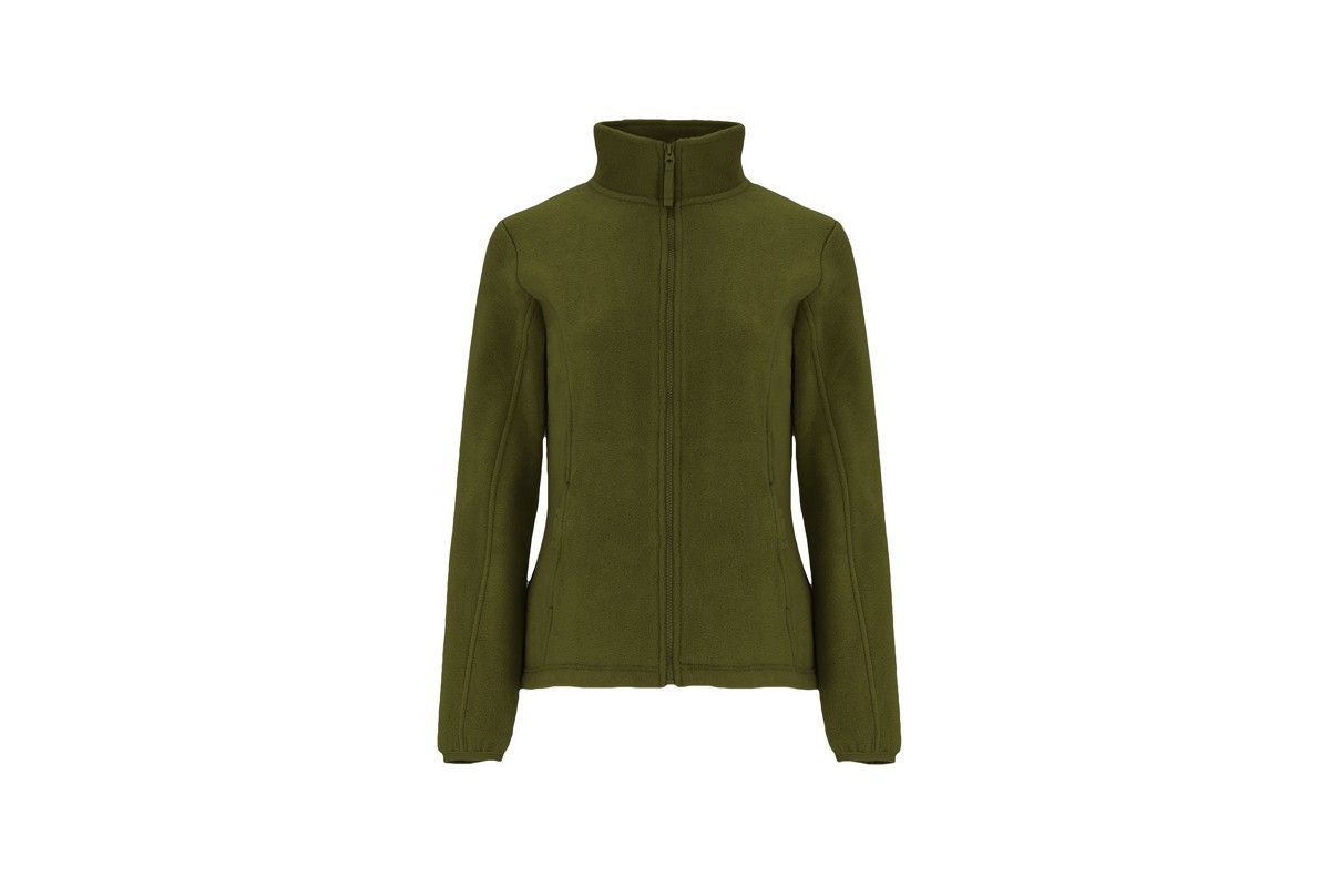 POLAR CREMALLERA ENTERA MUJER Verde militar Foto