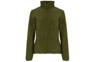 POLAR CREMALLERA ENTERA MUJER Verde militar Foto