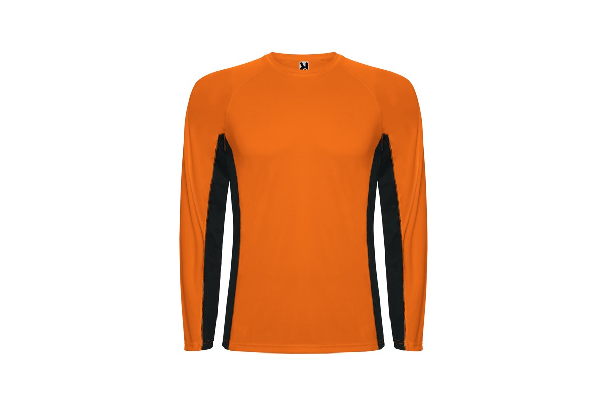 CAMISETA TÉCNICA COMBINADA MANGA LARGA Naranja Foto CAMISETA TÉCNICA COMBINADA MANGA LARGA Naranja Foto