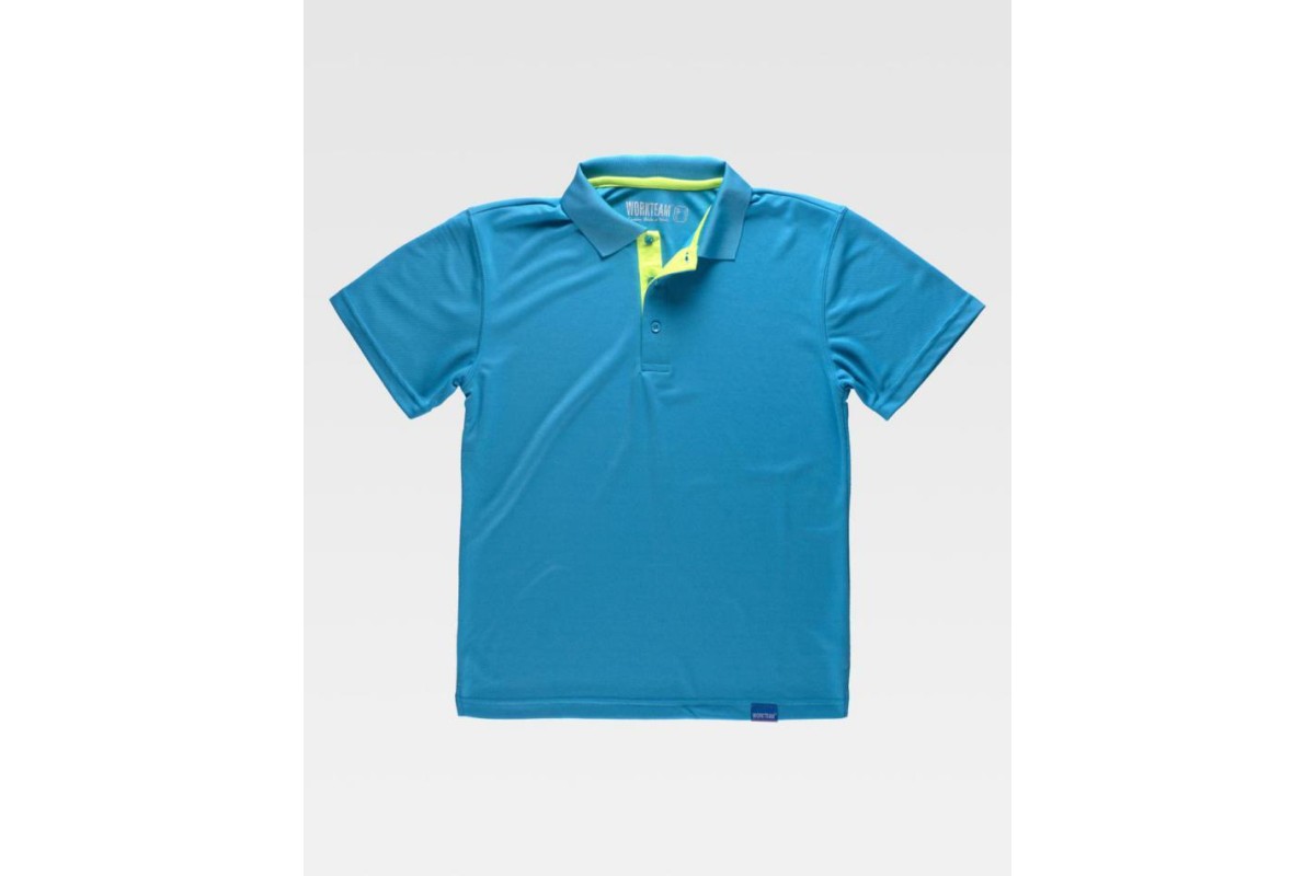 POLO TÉCNICO SIN BOLSILLO S6520 Turquesa Foto POLO TÉCNICO SIN BOLSILLO S6520 Turquesa Foto