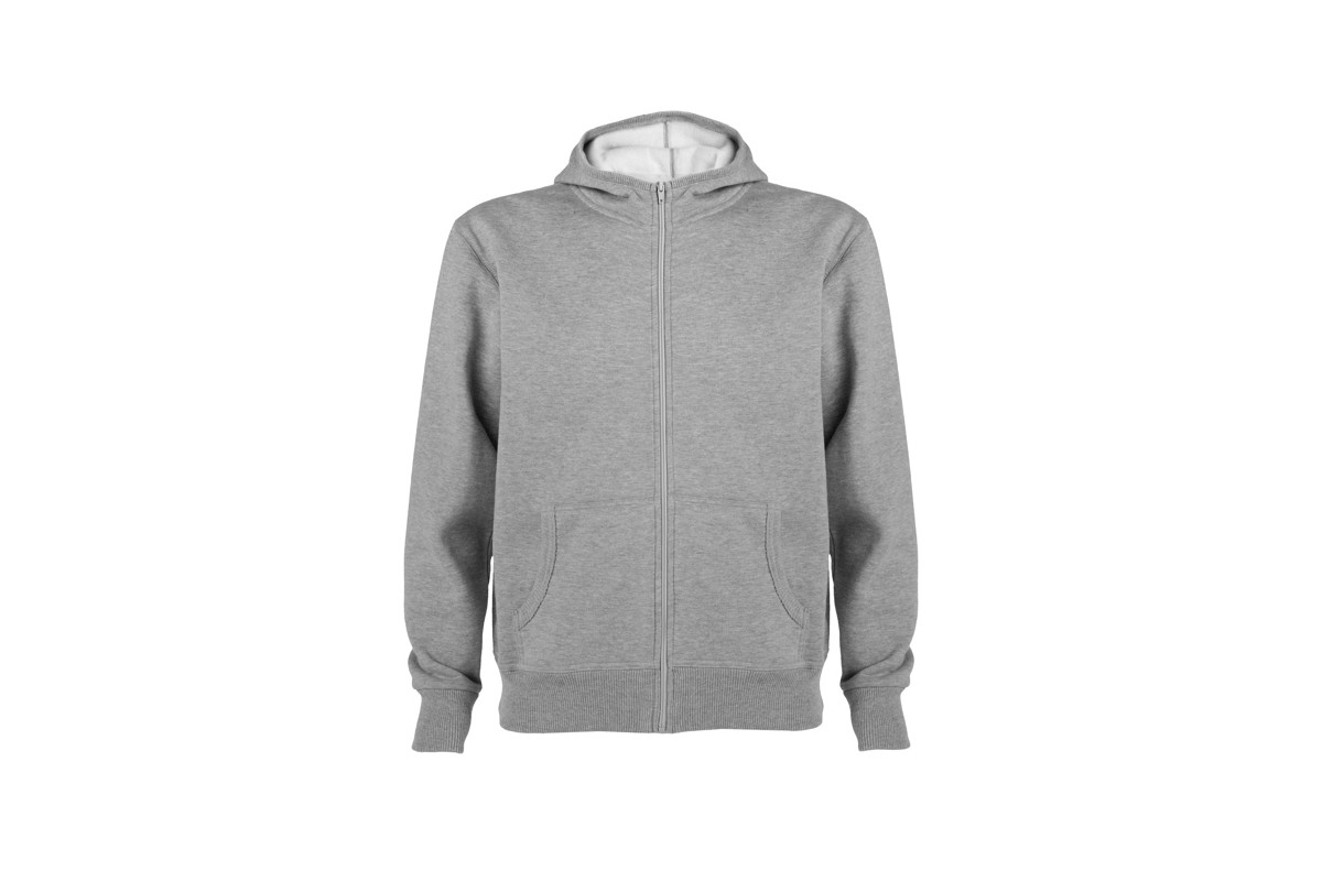 SUDADERA CREMALLERA ENTERA Gris Claro Foto