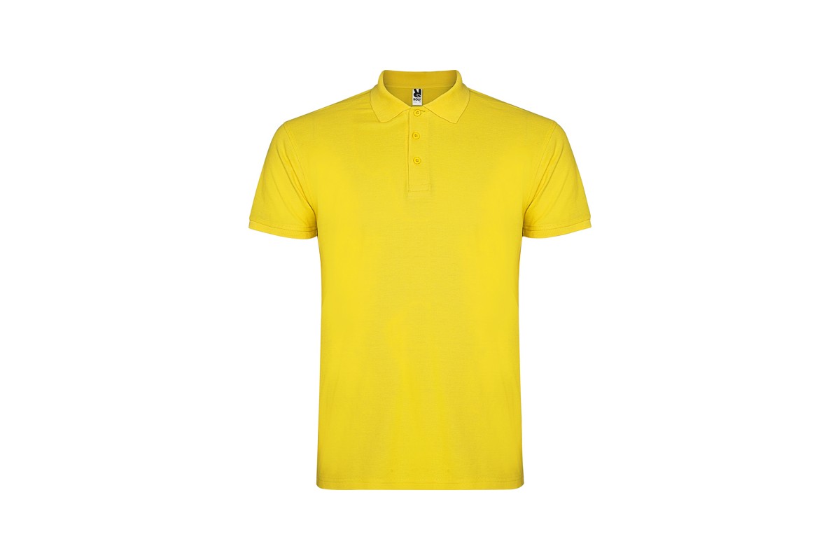 POLO MANGA CORTA SIN BOLSILLO STAR Amarillo limón Foto