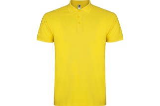 POLO MANGA CORTA SIN BOLSILLO STAR Amarillo limón Foto