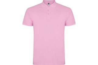 POLO MANGA CORTA SIN BOLSILLO STAR Rosa pastel Foto