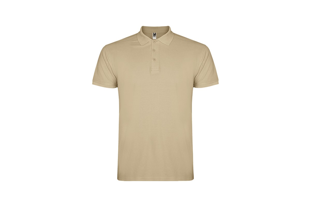 POLO MANGA CORTA SIN BOLSILLO STAR Beige Foto