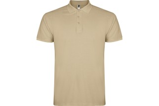 POLO MANGA CORTA SIN BOLSILLO STAR Beige Foto