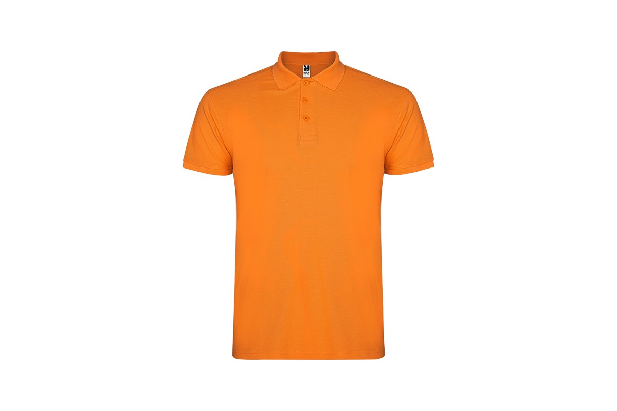 POLO MANGA CORTA SIN BOLSILLO STAR Naranja Foto
