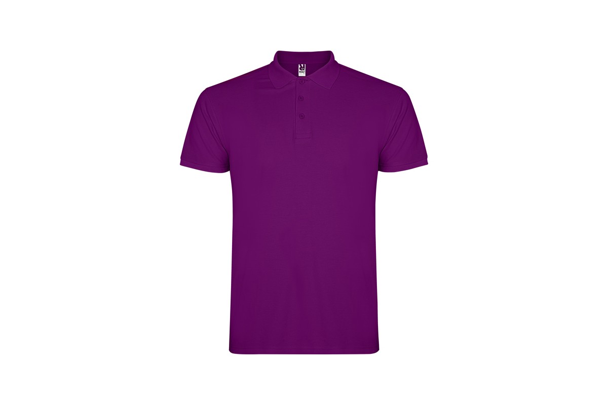 POLO MANGA CORTA SIN BOLSILLO STAR Morado Foto