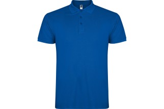 POLO MANGA CORTA SIN BOLSILLO STAR Azul royal Foto
