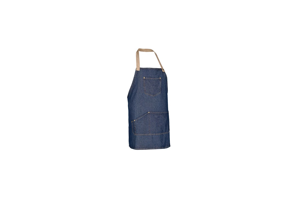 DELANTAL CON PETO MULTIBOLSILLOS MARLON Denim Foto DELANTAL CON PETO MULTIBOLSILLOS MARLON Denim Foto